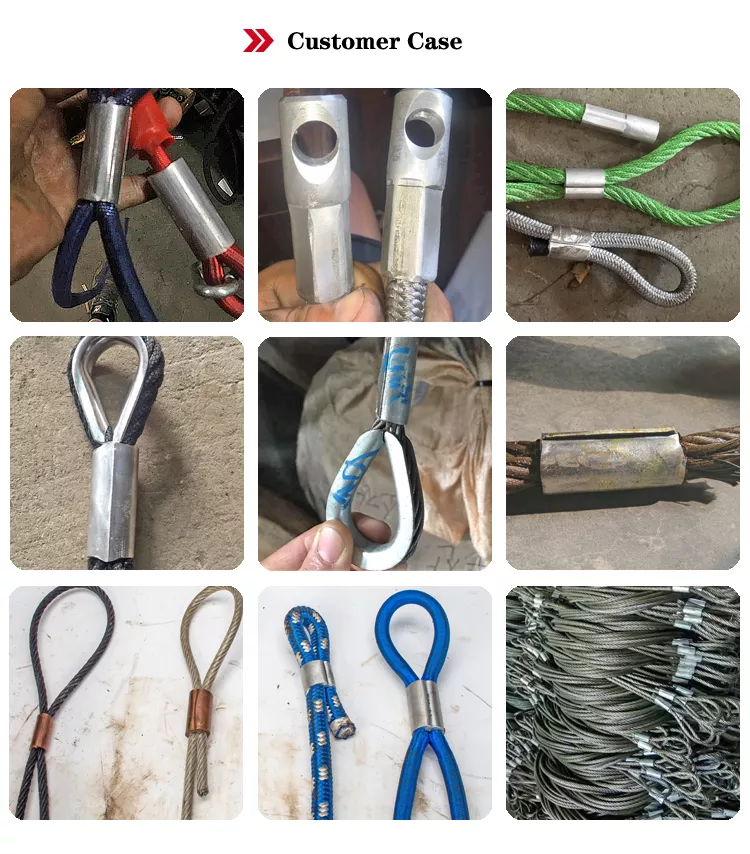 31 кг Алюминиевого сплава рукава Гидравлическая стальная проволока веревка пресс-машина с 600KN Максимальная сила