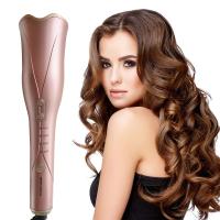 Ferro de ondulação automático negativo do cabelo do íon 75W, Tong de ondulação de 25mm