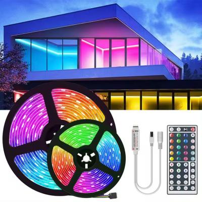 SMD 5050 30D 5M 10M 15M 20M DC 12V Waterproof RGB LED Strip Light Mini 24key WIFI