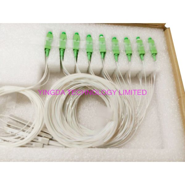 Módulo 900um, 1x8 divisor óptico 1Meter de Blockless del tubo de acero del divisor de Pon de la fibra del 1:8 mini