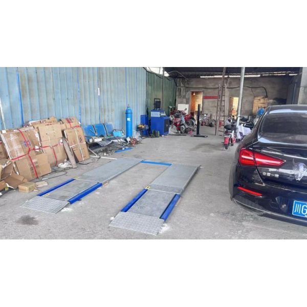 Cartesykj  4T Capacity 2 plates  Ultra Flat Brake Tester with side slip, suspension , axle load ,brake tester function 
