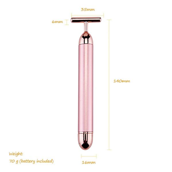SGS T Type DC 1.5V 6000VPM Vibration 24k Beauty Bar
