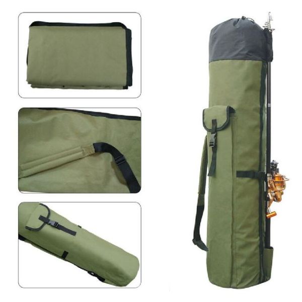 Portable Nylon Fishing Bags Fishing Rod Bag Case Fishing Tackle Tools Storage Bag