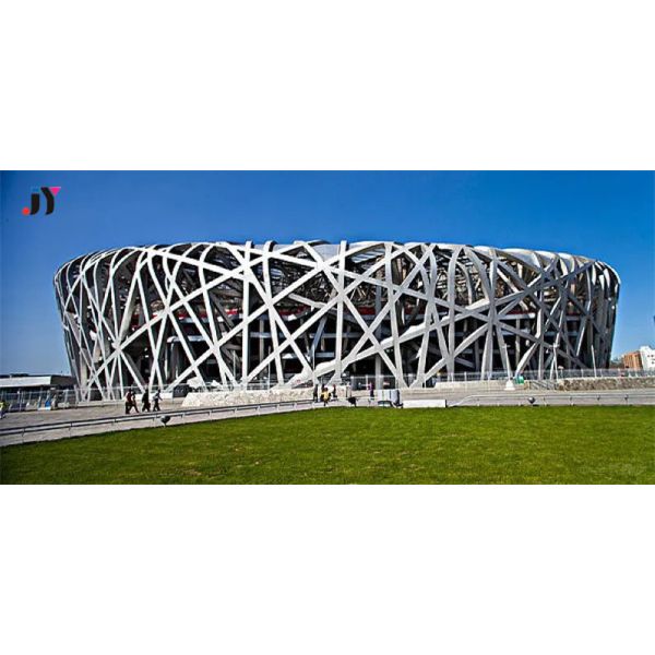 1% Tolearance and Customization for Prefab Space Frame Arch Roof Hall Steel Structure