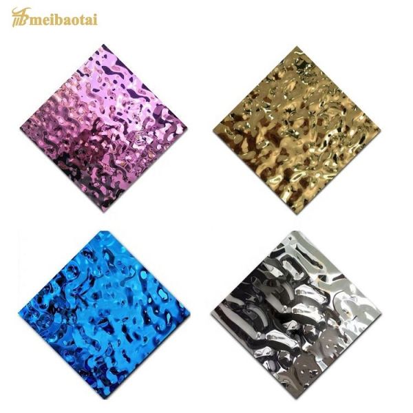 Плита 4*8ft украшения листа нержавеющей стали пульсации воды цвета зеркала SS304