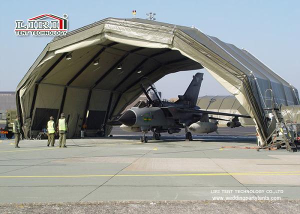 barraca branca de alumínio portátil do hangar dos aviões de 20M x de 30M para o helicóptero militar e asa fixa