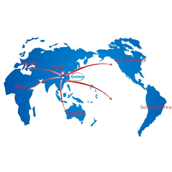 ICEMA Углеродистая сталь Лед бритый раздавленный свежий хранение для продуктовых магазинов