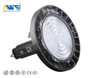 la alta luz de la bahía del UFO 150W a presión vida de servicio larga de los materiales de aluminio de la fundición