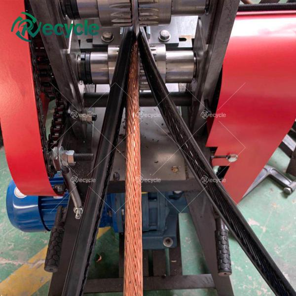 200-1000 Kg/d Capacity Professional Copper Wire Cable Peeling Machine with 99.99% Separation Rate