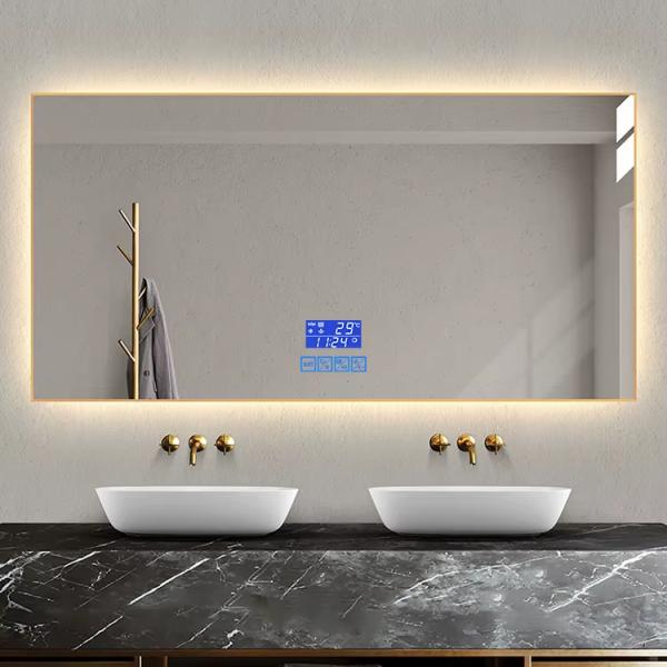 Rectangle Smart Ultra Slim LED Bathroom Mirror With Bluetooth Speaker