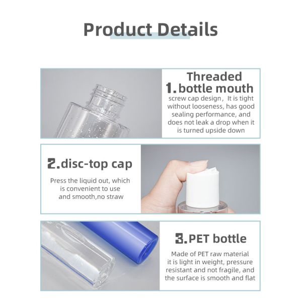 ЛЮБИМЕЦ 150ml PCR бутылки перевозчика макияжа тонера воды упаковывая