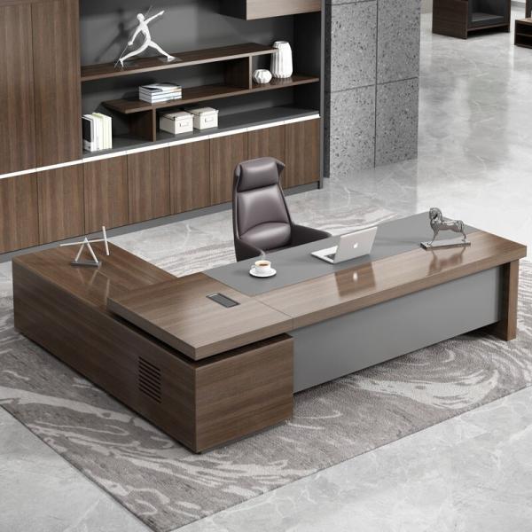 Meubles commerciaux Table de bureau moderne en bois avec une épaisseur de 50 mm