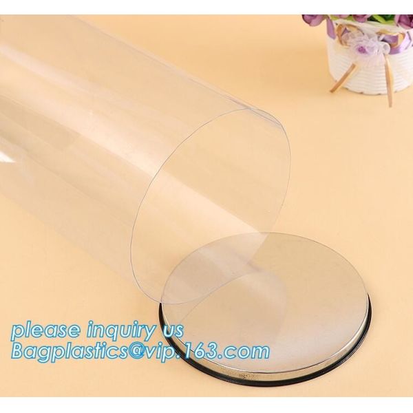 clear PVC PET can for food canning,Customized round clear paint can with tin lid,paint can with tin top & bottom and han