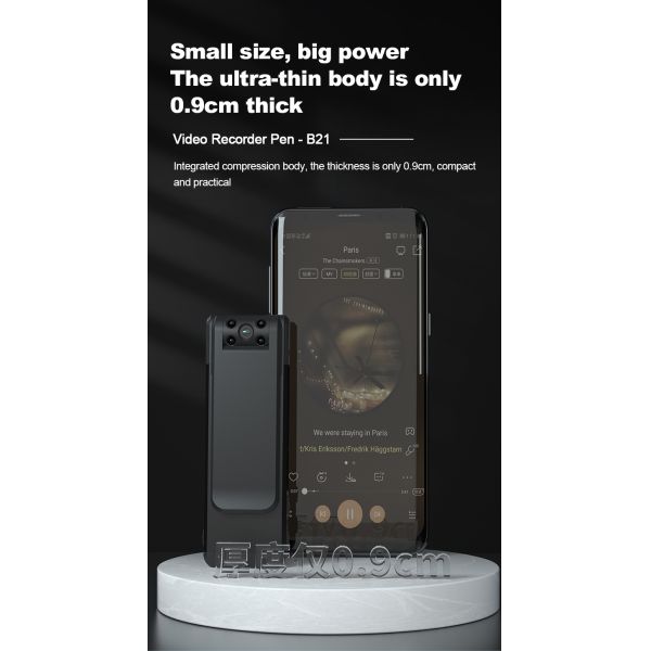 Камера ночного видения WIFI GPS 1080P несенная полицией сальто 180 градусов