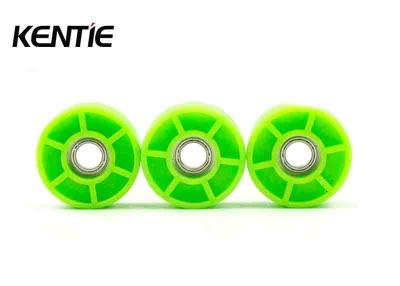 Green SS Roller Bearings Spinner 625ZZ Stainless Steel Coat Material POM Rollers For Sliding Doors