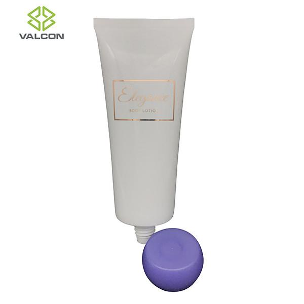 35 MM Body Empty Lotion Tubes Silkscreen Printing Purple Customized Screw Cap