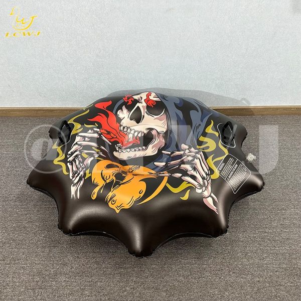 16p PVC Thickened Inflatable Snow Tube Sled With Sturdy Handles And Customized Color