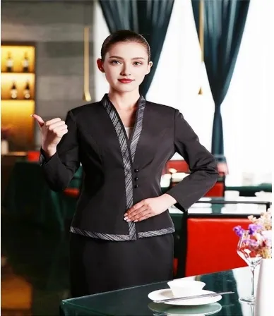 Unisex Design Restaurant Bar Housekeeping Long Sleeve Manager Uniform