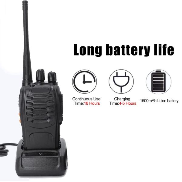 99 Storage Channel BF-888S Dual Band Two Way Radio Walkie Talkie for Kids Mobile Handheld