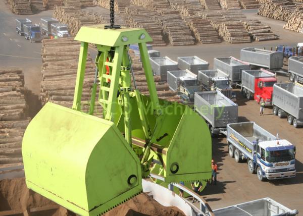 Bulk Handling Mechanical Rope Grab Clamshell Type Low Empty Weight High Efficiency