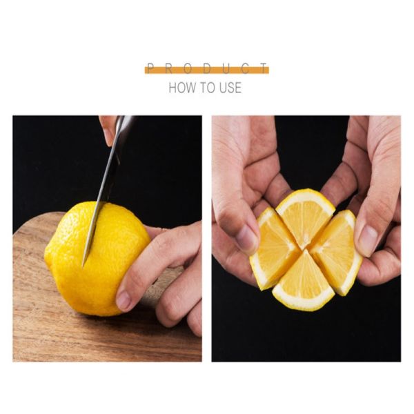 340G Lemon Citrus Press Juicer with Stainless Steel Construction and Soft Silicone Handle