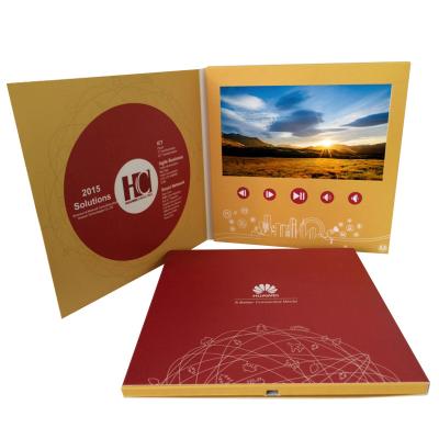 Folhetos de mercado do vídeo de cor completa com definição da memória 1024×600 do painel LCD 256MB
