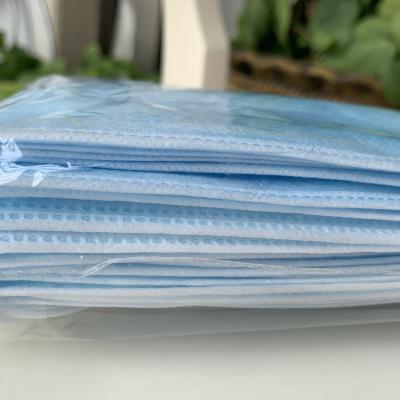 3 Ply Disposable Protective Face Mask Anti Allergic Non Woven Fabric Made