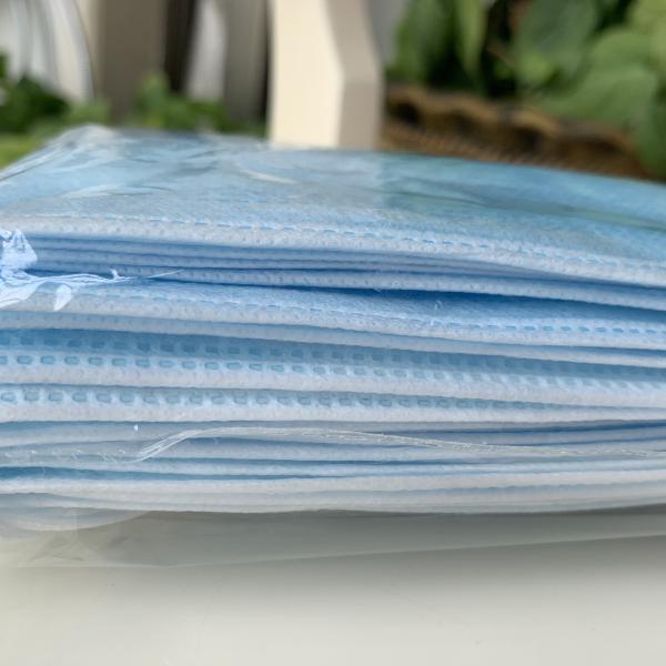 3 Ply Disposable Protective Face Mask Anti Allergic Non Woven Fabric Made