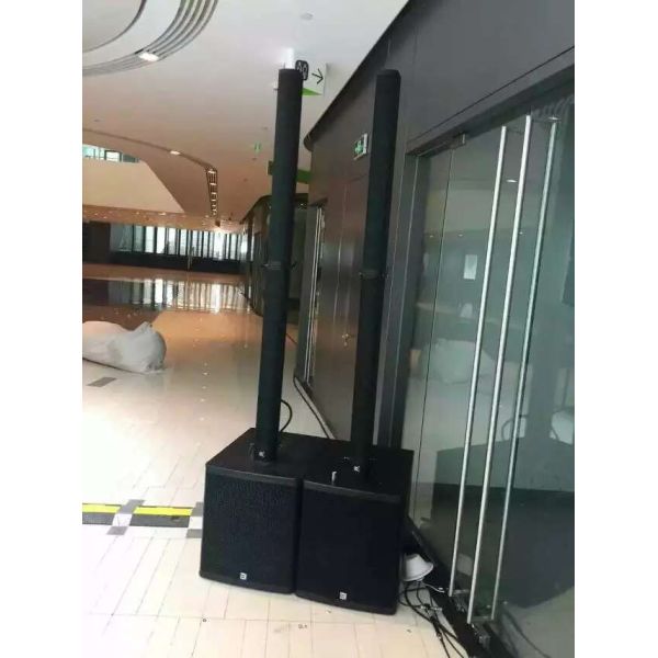 Solar Power System Powered Column Array Speakers Professional Disco Audio