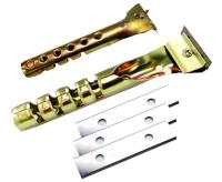grattoir en bois résistant de carbure de tungstène 50x12x1.5-35° pour enlever des labels de peinture/plancher/autocollants