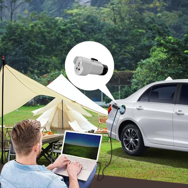IP 55 White Portable 3.5kw EV Adapter Discharger MG 4 EV Electric Vehicle Load Discharge Gun Type2 V2L Plug Adaptor Ford Focus