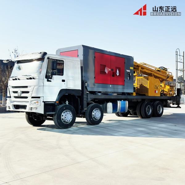 Diesel Engine Truck Mounted Drilling Rig 450mm Diameter Water Well Drilling Machine