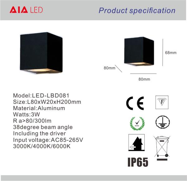 Waterproof adjustable white outdoor wall lights & led outside wall light exterior wall light