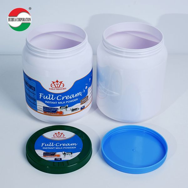 BPA-Free 1000ml/2000ml PET Plastic Bottle with Screw Top for Milk Powder and Supplements