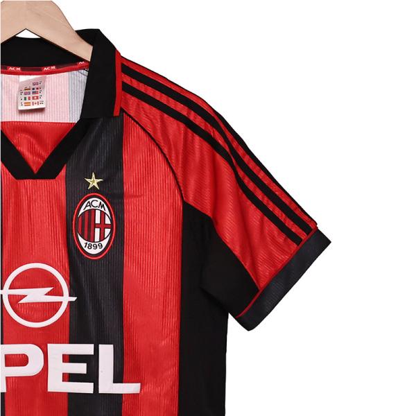 1998-1999 AC Milan Retro Home Replica Football Jersey Classic Customization