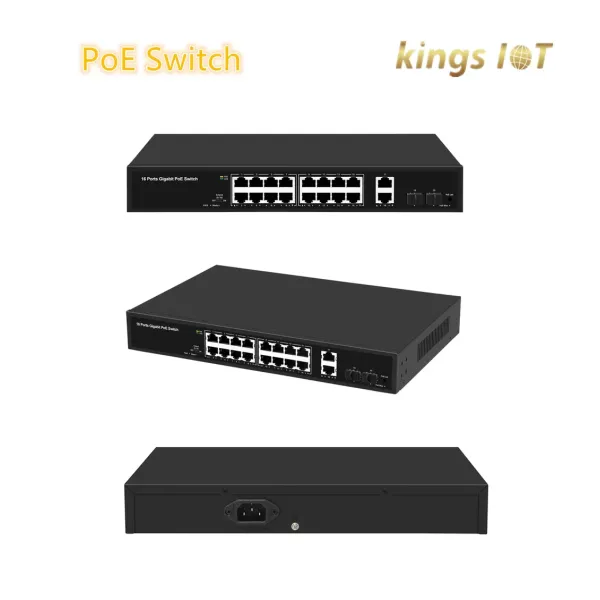 16 Ports Poe Switch Support IEEE 802.3X Full-Duplex Flow, The Network Switch Suitable for IP Monitoring and Wireless Ap Equipment, Widely Used in Hotels