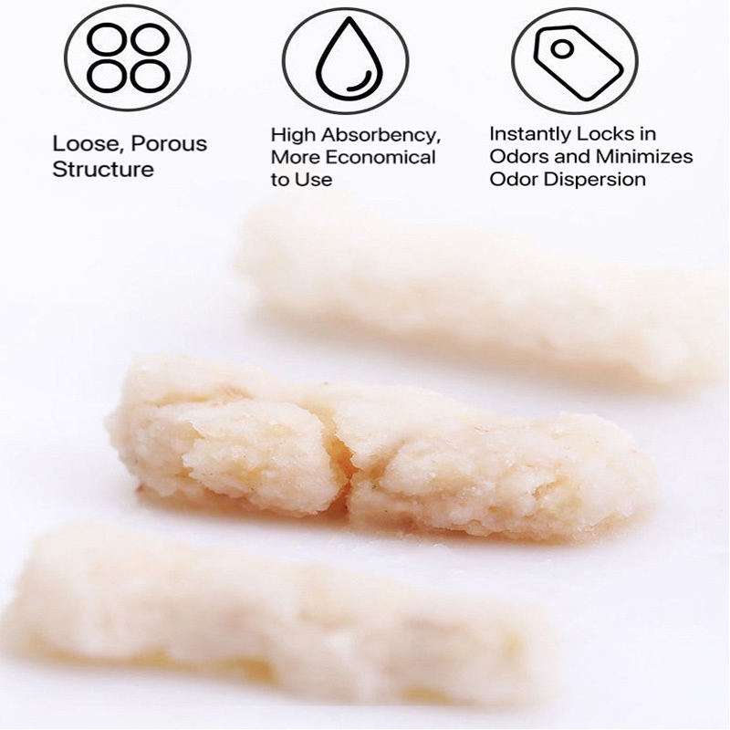Natural Eco-Friendly Pet Products with Pea Fiber Excellent Clumping Flushable Low Dust-Free Tofu Cat Litter 