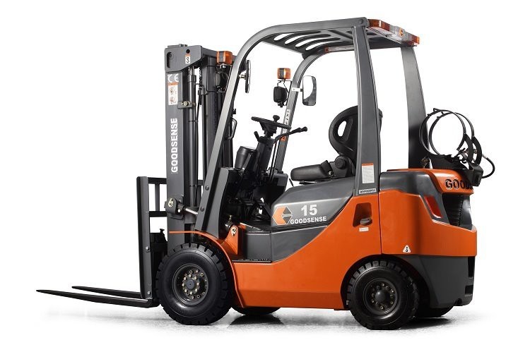 LPG Powered Forklift 1500KG With  High Potency Low Emissions And Very Low Noise Levels