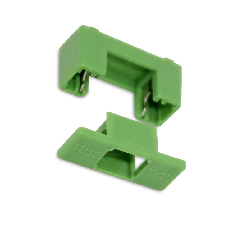 плавкая часть предохранителя PCB 5.2x20mm патрона предохранителя зеленого цвета 1.6W 10A с крышкой