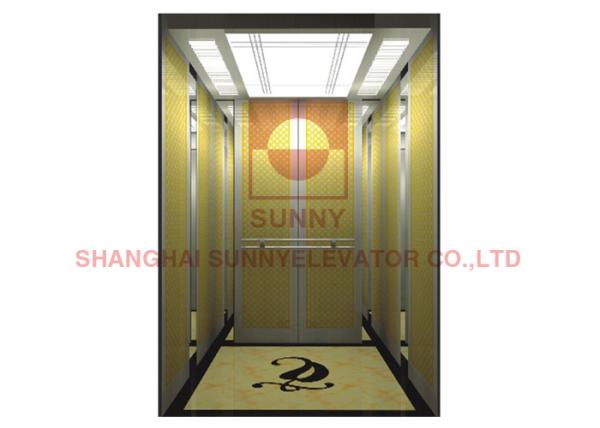 1600kg 2.55m/S Stainless Steel Apartment Building Elevator Passenger