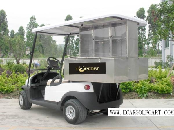 2 Person Custom Electric Golf Carts Stainless Steel Material For Food Transportation