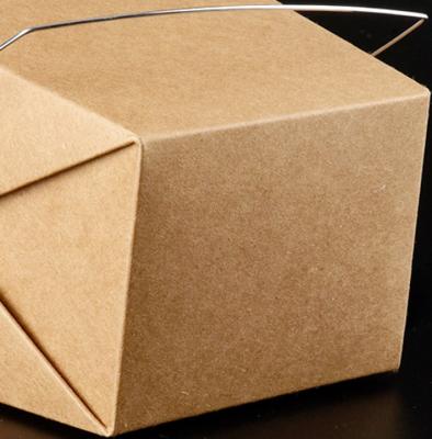 Custom Printed Disposable Paper Take Away Craft Box For Hot Food Packaging