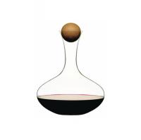 Rubber Wood Ball Stopper For Glass Wine Decanter