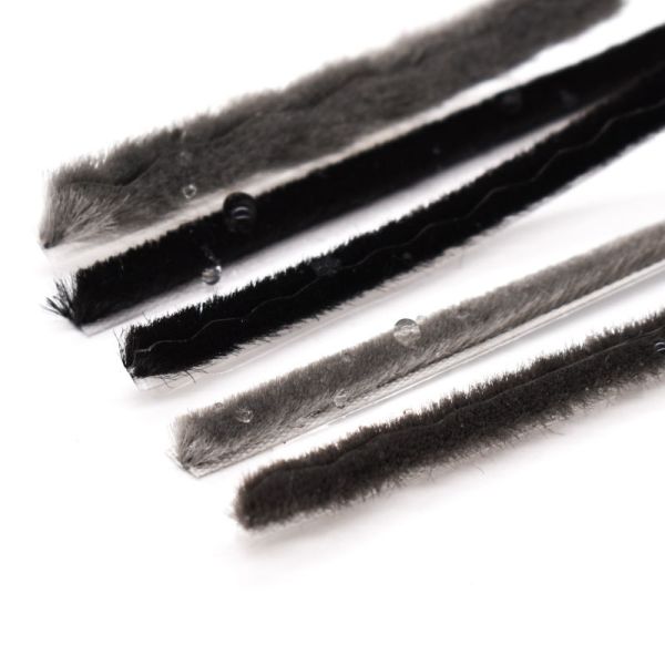 Self Adhesive Weather Stripping for LED Strip 5 Meters Black Soundproof