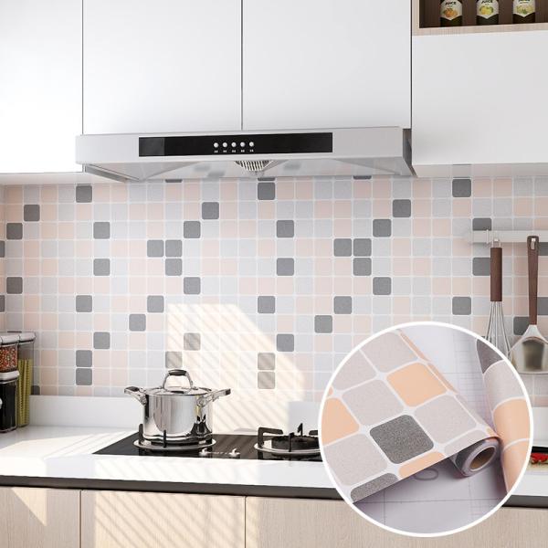 Vinyl Wallpapers Kitchen Brick PVC Wallpaper Bedroom Wall paper Oil proof 3D Wall Sticker