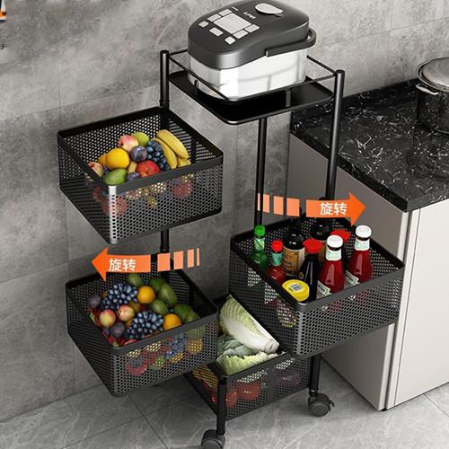 European Style Rotating Storage Rack No Installation Hollowed Out Dust Proof For Multiple Scenarios