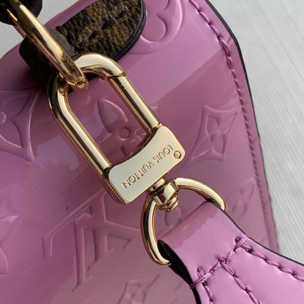 M90568 Spring Street Monogram Vernis patent leather and Monogram coated carvas and Epi leather handbag