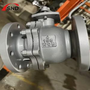 Material de la válvula de bola de brida WCB aplicable al petróleo, químicos, gas