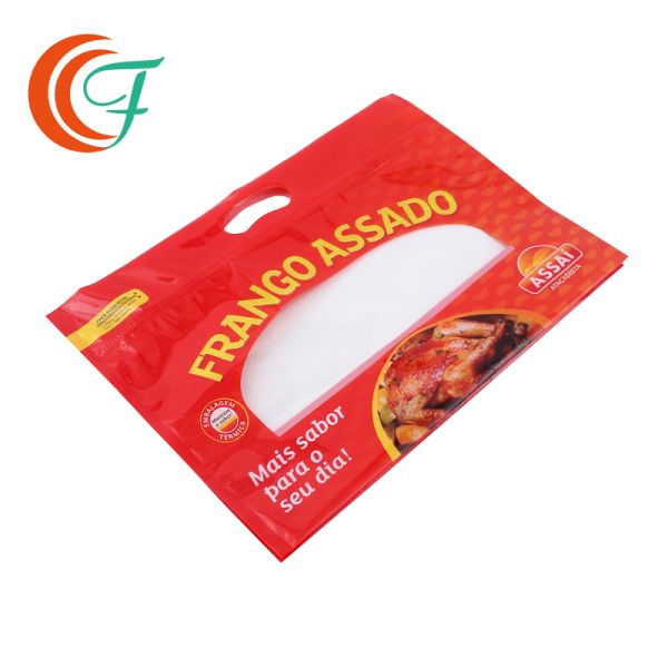 Пластмасса цыпленка Fryer стоит вверх качество еды хранения мешка портативное