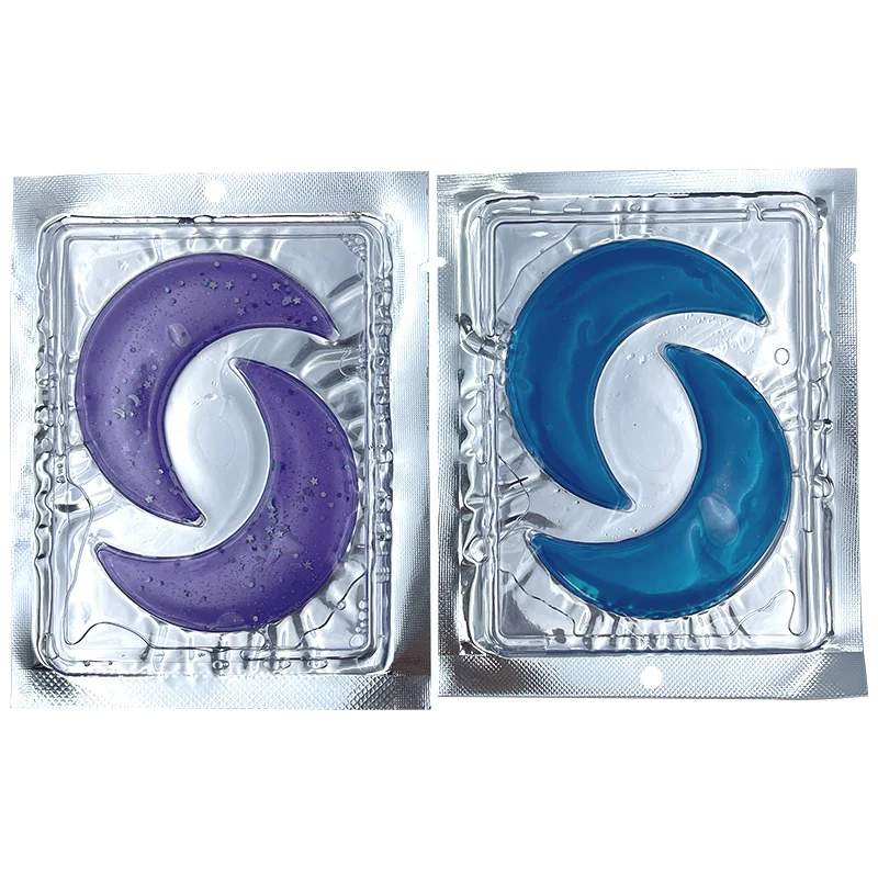 OEM Shiny Colorful Collagen Eye Masks Skincare Under Eye Patches Reusable